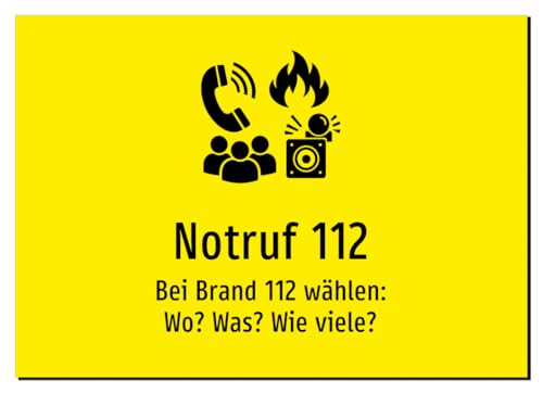 Notruf 112 - Bei Brand 112 wählen: Wo? Was? Wie