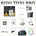BOYI TD31Pro Mechanical Numpad,Mini Keyboard with Screen&Knob,Bluetooth5.0/2.4G/Type-C Wireless Numeric Keypad,Gasket HotSwap RGB Number Pad,PBT Keycaps Rechargeable Number keypad for PC(Black-Grey)
