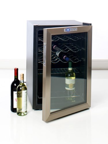 BRANDANI Frigorifero per 20 Bottiglie con compressore, Metallico, Taglia Unica