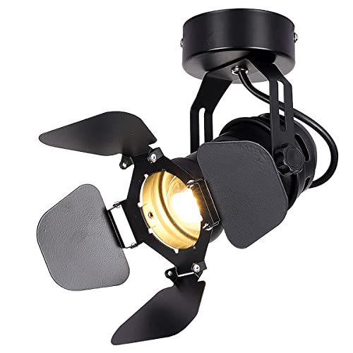 Plafonnier spot LED E27 spot de plafond orientable en métal pour chambre à coucher