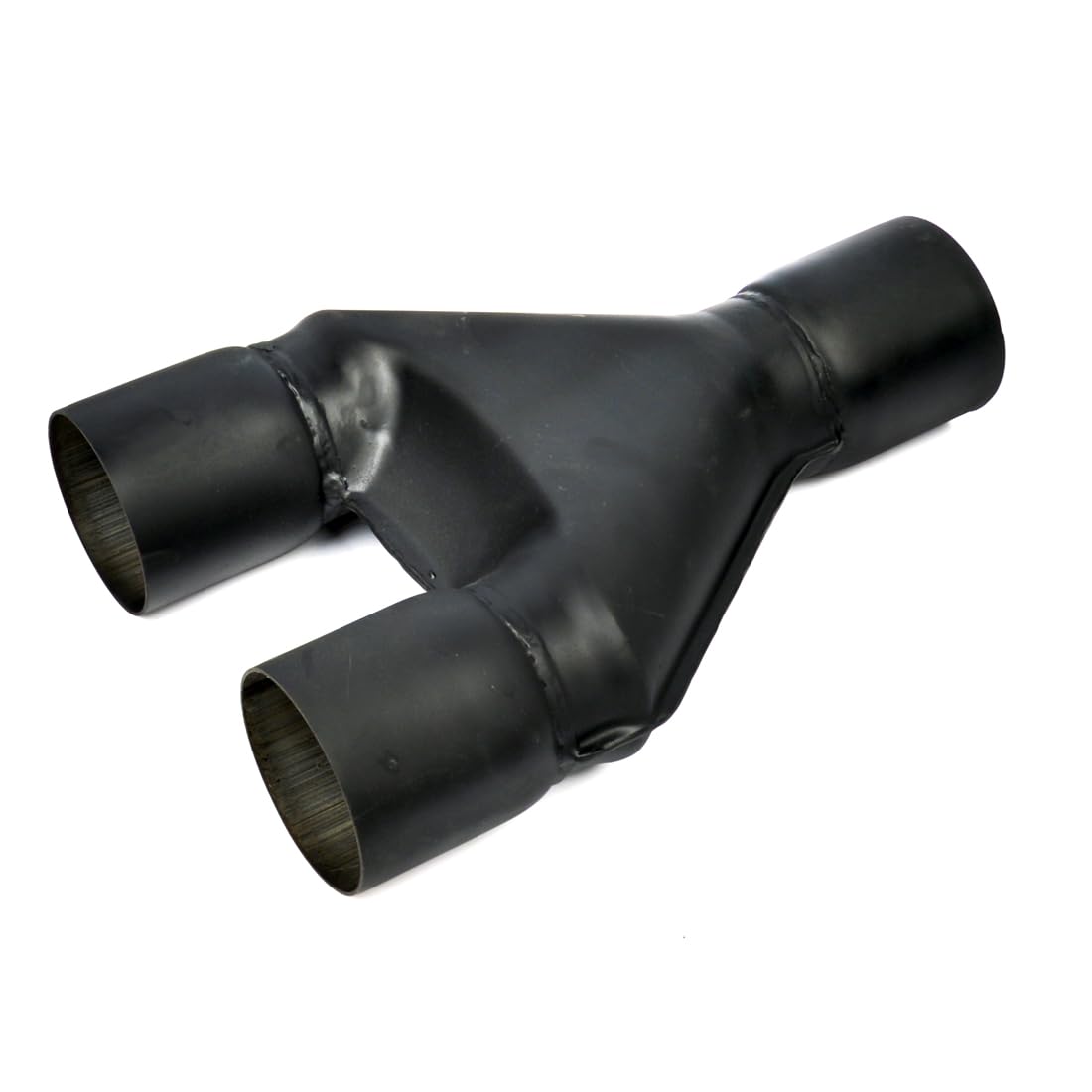 Elifecenter Stainless Steel Exhaust Y Pipe 3 Inch, ID 3" Single to ID 3" Dual Exhaust Y Adapter, 13" Overall Length (Black Anti-rust Coat)