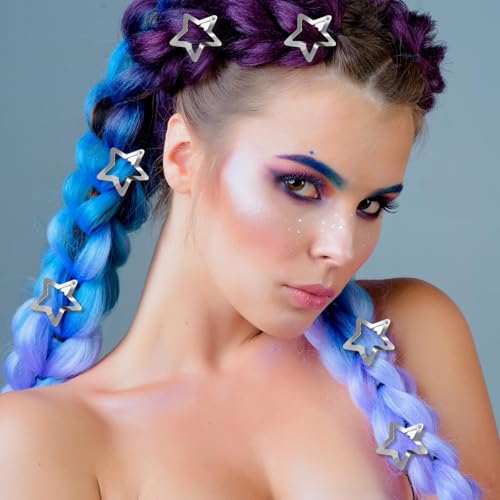 12 peças grampos de cabelo estrela de 4 cm grampos de cabelo estrela de metal presilhas de cabelo pr