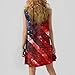 Red White and Blue Dress for Women Maternity Festival Fashion Sleeveless O Neck Patriotic USA Flag Casual Lounge 4th of July Outfit Vestidos De Verano para Mujer 2025