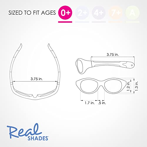 REAL SHADES Unbreakable Kids Sunglasses - Polarized 100% UV Protection Flexible Frame Adjustable Strap - Kids Boys and Girls3