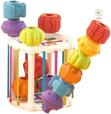 Brinquedo Montessori Sensorial para Bebê Cubo de Atividades Educa...