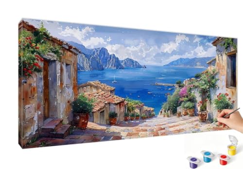 Numéro d'art kit avec pinceaux pour retrouver le calme à la maison