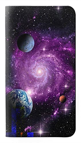 Housse Cuir Galaxy Outer Space Planet Etui Flip Premium pour Samsung Galaxy A36