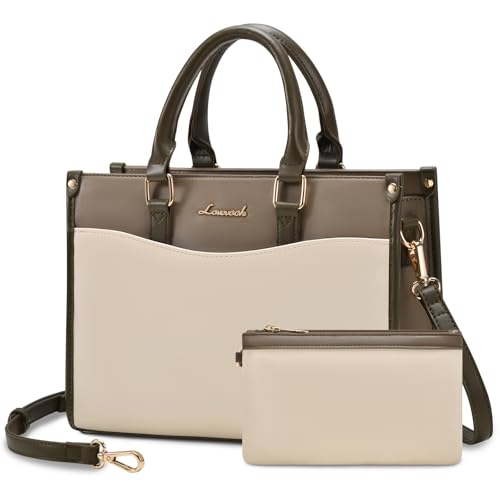 Image of LOVEVOOK Purses for Women Purses and Handbags Tote Bag for Women Trendy Top Handle Satchel Crossbody Bag with Matching Clutch