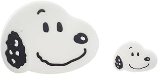 واقي شاحن من السيليكون الصلب وواقي كابل مصمم على شكل كلب لطيف CH-110 من جي باور، مجموعة من قطعتين - أبيض وأسود