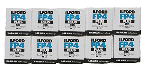 Carrete Ilford FP4 Plus 125 película blanco y negro 35mm 36 exposiciones pack de 10