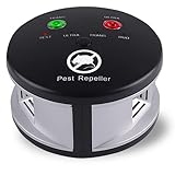 Ultrasonic Pest Repeller, Model Frog II, Indoor Electronic Bug Control Repellent, Expel Ant, Mosquito, Mouse, Spider, Roach, Rat, Flea, Fly, Squirrel