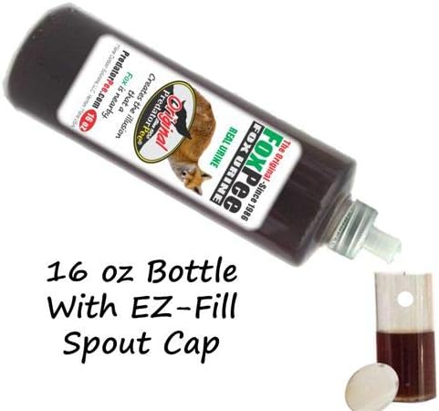 PredatorPee Original Fox Urine - Territorial Marking Scent - 16oz Bottle Combo with 33 Day Dispensers