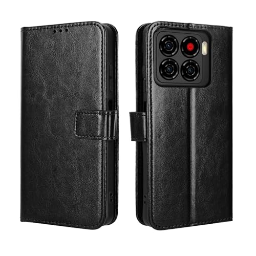 Heioloo Hülle für ZTE Blade A56 4G Schutzhülle Klappbar Standfunktion Leder Stoßfest Handyhülle [Magnetverschluss] [Kartenfach]