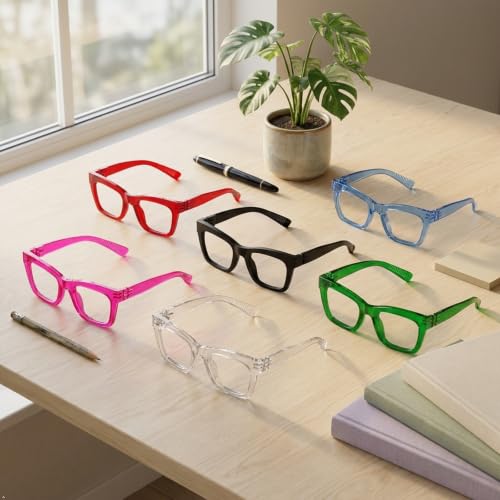 Image of Eyekepper Cat-Eye Reading Glasses 2.25, Readers for Women, 6 Pack Stylish