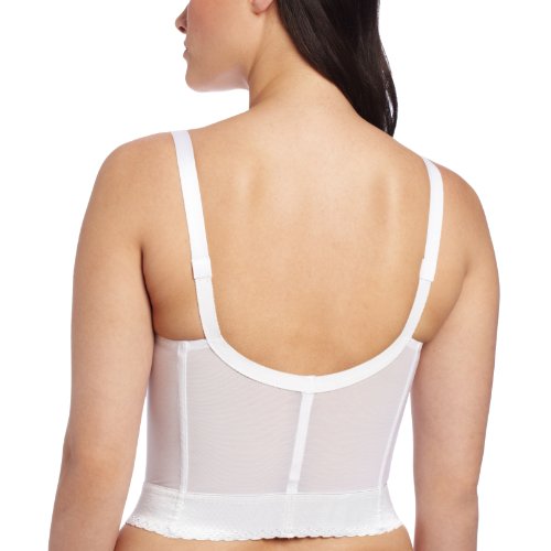 Carnival 745 Women'S Plus Size Front Closure Longline Lace Soft Cup Wire Free Bra thumb #1