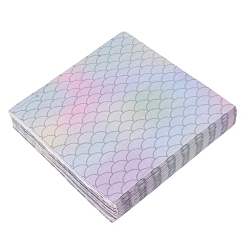 CLISPEED 150 Folhas artigos para festa sereia guardanapos de papel decorativos Enfeites de mesa para