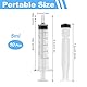 10 Stück Spritze, 5ML Wiederverwendbare Spritze, Dosierspritze Ohne Nadel, Werkzeuge für Flüssigkeitsmaß Spritzen, Futterspritze, für Labor,Tierfütterung, Pflanzenbewässerung