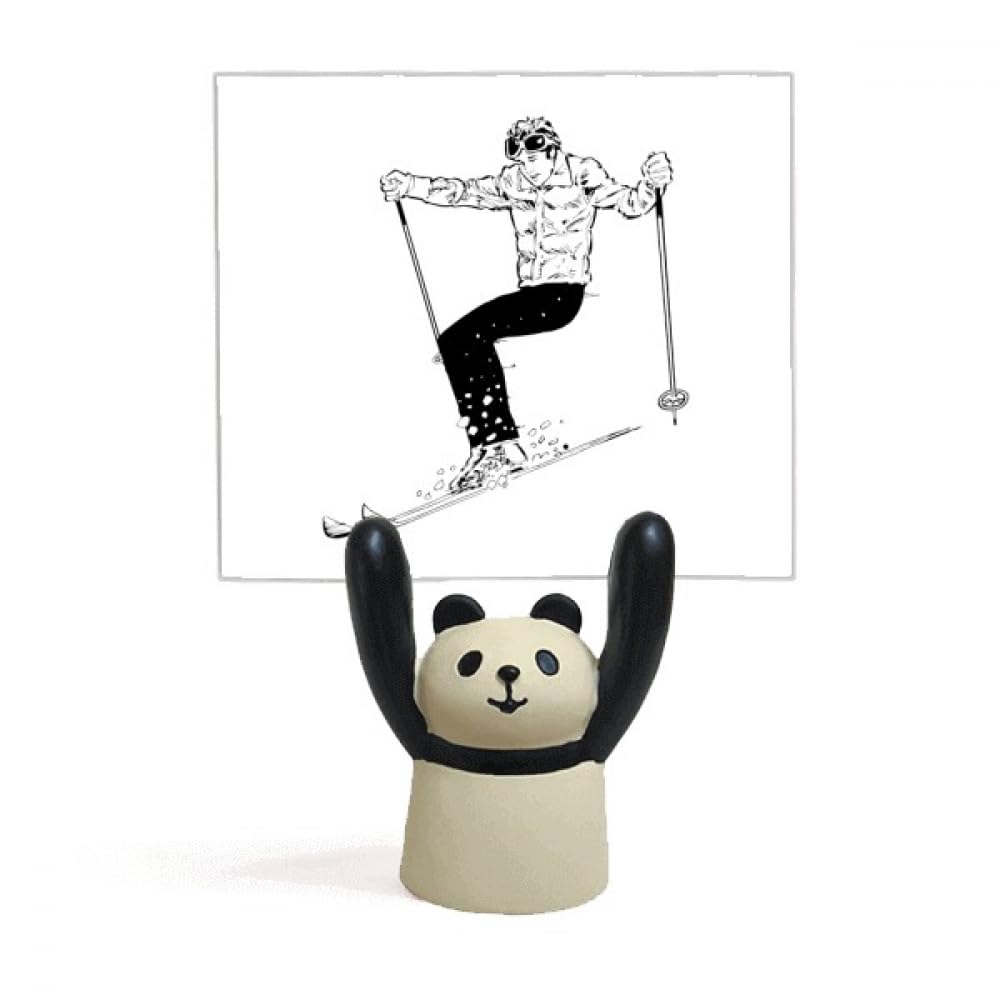 Support de mémo ski panda noir pour ne plus perdre son forfait - 4