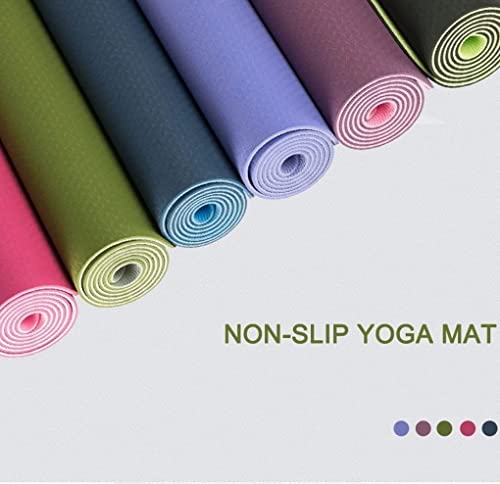 Eco-Friendly Tpe Yoga Mats Fitness Gym 8 Mm Thick Exercise Gym Mat Non Slip (Orange) #TOP3