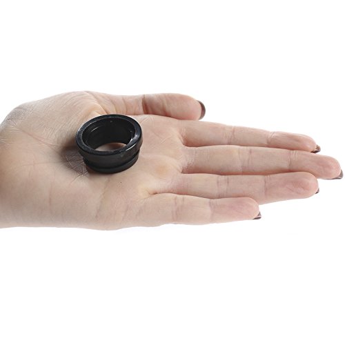 Factory Direct Craft Set of 24 Black Plastic Soap Dispenser Collar