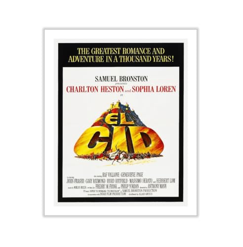 Atelier Lumiere Movie Print - El Cid 1961 - Epic Historical Adventure Wall Art Decor - 30x40 ROLLED CANVAS Wall Art