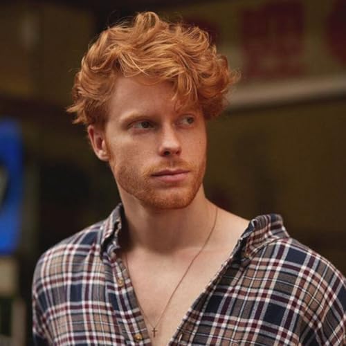 Beweig Mens Short Grey Wig Short Silver Gray Wigs Natural Synthetic Heat Resistant