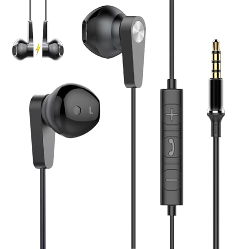 Android/PC有線イヤホン3.5mm音量調節ステレオイヤフォン ヘッドホン 41tbTFNQXYL.jpg