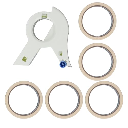 Spacnana Applicateur de Ruban de Peintre, Applicateur de Ruban de Peinture de Masquage, 3 Rouleaux, Coupe Précise et Propre, Distributeur de Ruban pour Peintres avec 5 Autocollants