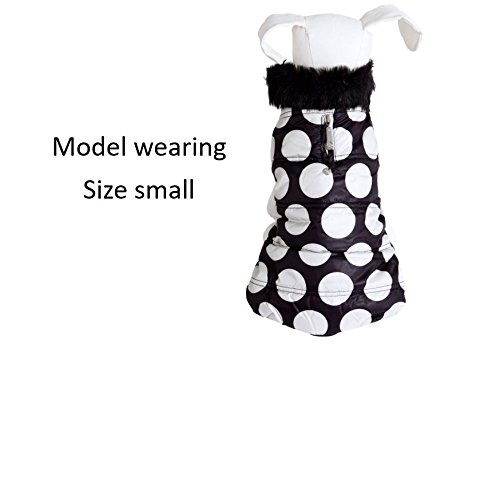 Petmate Wouapy 90090 Dog Pet Coat, Bubble Black, Medium