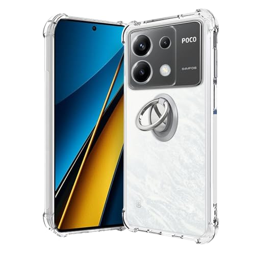 Xiaomi Poco X6 Pro 5G �p �P�[�X �J�o�[ �X�^���h�t�� �ԍڃz���_�[�Ή� �p�x�����\ �yNOUKAJU�z �X�}�z�P�[�X TPU �y�� �\�t�g �N���A �ϏՌ� ���ϖh�~ �w��h�~ �����₷��