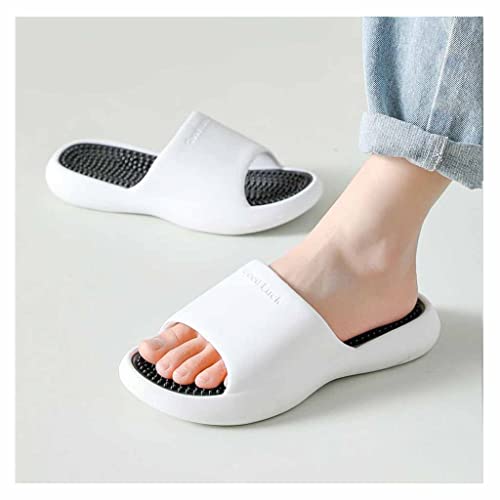 Pantoufles de massage femme gris clair avec soutien de la voûte plantaire