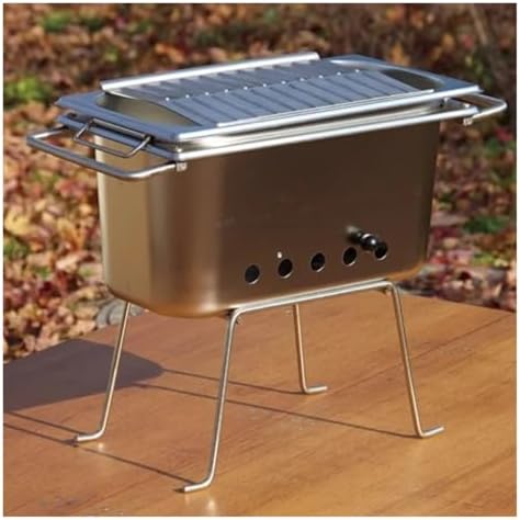 Mini Portable Stainless Steel BBQ Grill for Outdoor Camping, Small Indoor Barbecue Stove, 1PC Household BBQ Tools, Perfect for Picnics and Tailgating