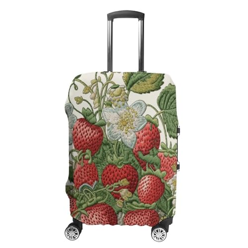 Housse de bagage brodée de fraises pour protéger votre valise XL lors des transits