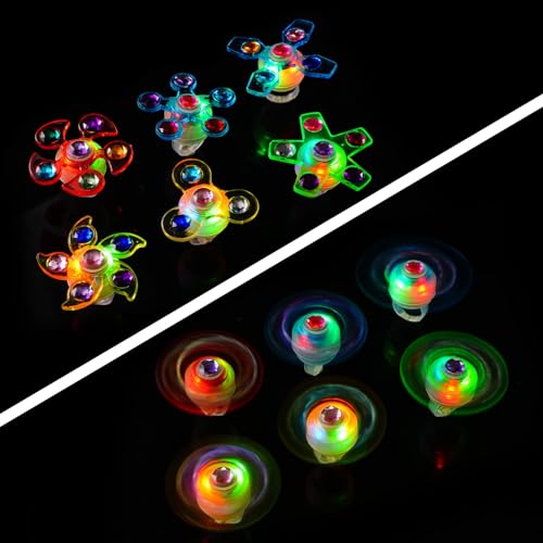 Mikulala 24 Stück Leuchtende Ringe Partygeschenk für Kinder Leuchtringe Leuchtspielzeug im Dunkeln Partyzubehör als Deko Ornament für Graduierung Weihnachten Geburtstag Gastgeschenke