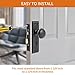 Newliplace Mortise Lock Set for Interior Door, Vintage Door Knobs with Lock and Skeleton Key, Antique Door Knobs Oil Rubbed Bronze Finish