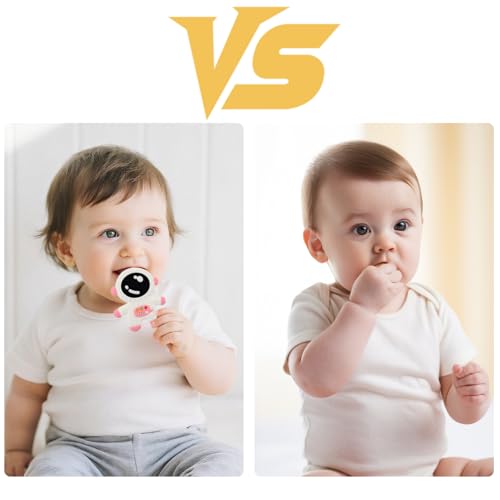 Image of Baby Teething Spaceman Toy for 3+ Months Infants Sucking, Food Grade Silicon Astronaut Styling Teether, BPA Free (4 in 1 Pack)