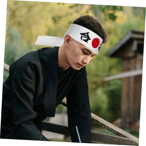 Karate Headband with Japanese Kanji and Sun Design Durable Hachimaki for Martial Arts Costumes and Everyday Wear Breathable and Quick Drying Accessory4