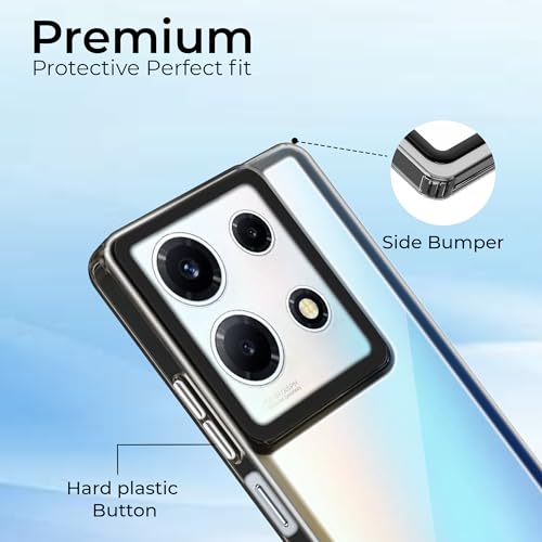 Image of A rtistque Ultra Stylish Back Cover Case for Infinix Note 30 5G | Premium Shockproof TPU | Protective Design | Bumper Back Cover - Black