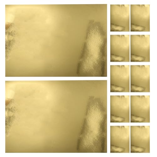 Papier cartonné métallisé doré 30 pièces effet miroir de qualité supérieure
