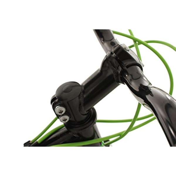 KS Cycling Niños Jóvenes Bicicleta Mountain Bike Fully Bliss RH 38 cm Bicicleta, Negro de Color Verde, 24