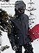 FREE SOLDIER Men's Waterproof Ski Jacket Fleece Lined Warm Winter Snow Coat with Hood Fully Taped Seams(Black,L)