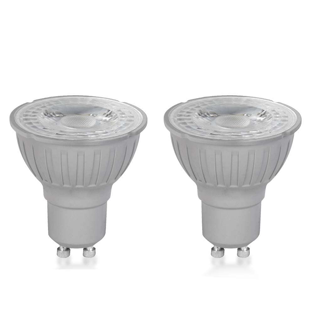 MegamanGU10 Reflector Dimmable LED Lamp, 5 Watt, 4000K Colour Temperature, Cool White 2 Packs
