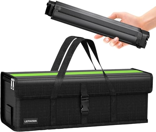 LEFHODA Fireproof E-Bike Battery Bag Case with 6-Layer Protection Up to 1400°C, Waterproof &...