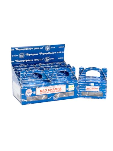 Nag Champa cônes à refoulement Satya dhoop pour apaiser le stress avec une cascade de fumée
