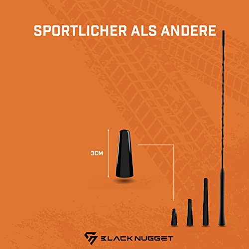 BlackNugget® Autoantenne 3cm - Universal Kfz Antenne - Dachantenne mit erstklassiger Empfangsqualität - Kurze Auto Antenne für AM & FM Empfang - DAB Antenne Auto - Kurzstabantenne – Bild 5