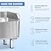 Commercial Floor Mop Sink，Stainless Steel Mop Service Basin，Mop Cleaning Sink，Vertical industrial sewage tank for balconies, laundry rooms, industries, etc（17.7”×16.1”×21.6”)