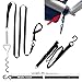 Dulepax RV Awning Tie Down Kit, Heavy Duty RV Awning Anchor Kit, Camper Awning Anchors Accessories Set, Include Shock Absorbing Spring, Spiral Stakes, Soft Loops, Pre-Assembled Thick Straps