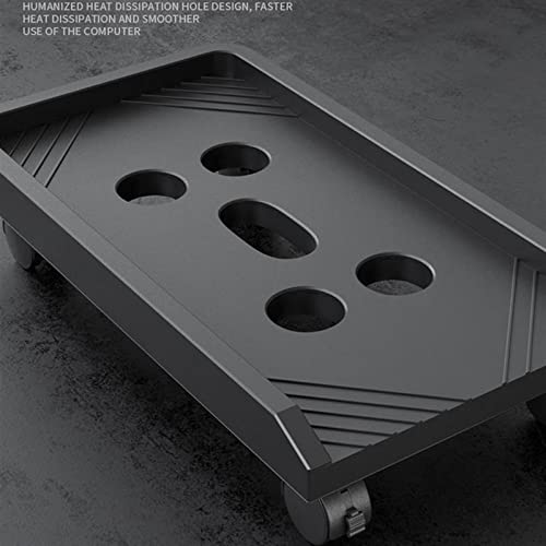 Soporte para torre de PC de escritorio con ruedas, base móvil con ventilación para CPU miniatura 5