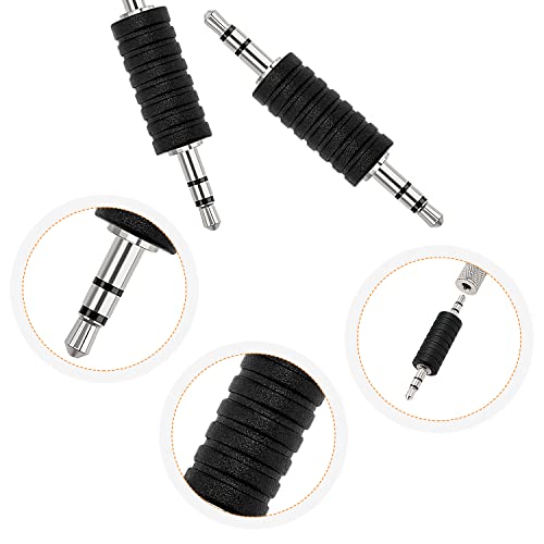 KUOQIY 8 PCS 3.5mm Male to Male Audio Adapter, 3.5mm 3-Pole TRS Male to Male Stereo Headphone Plug Coupler Connector, Plastic - Image 3