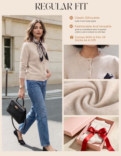 GRACE KARIN Merino Wool Cardigan